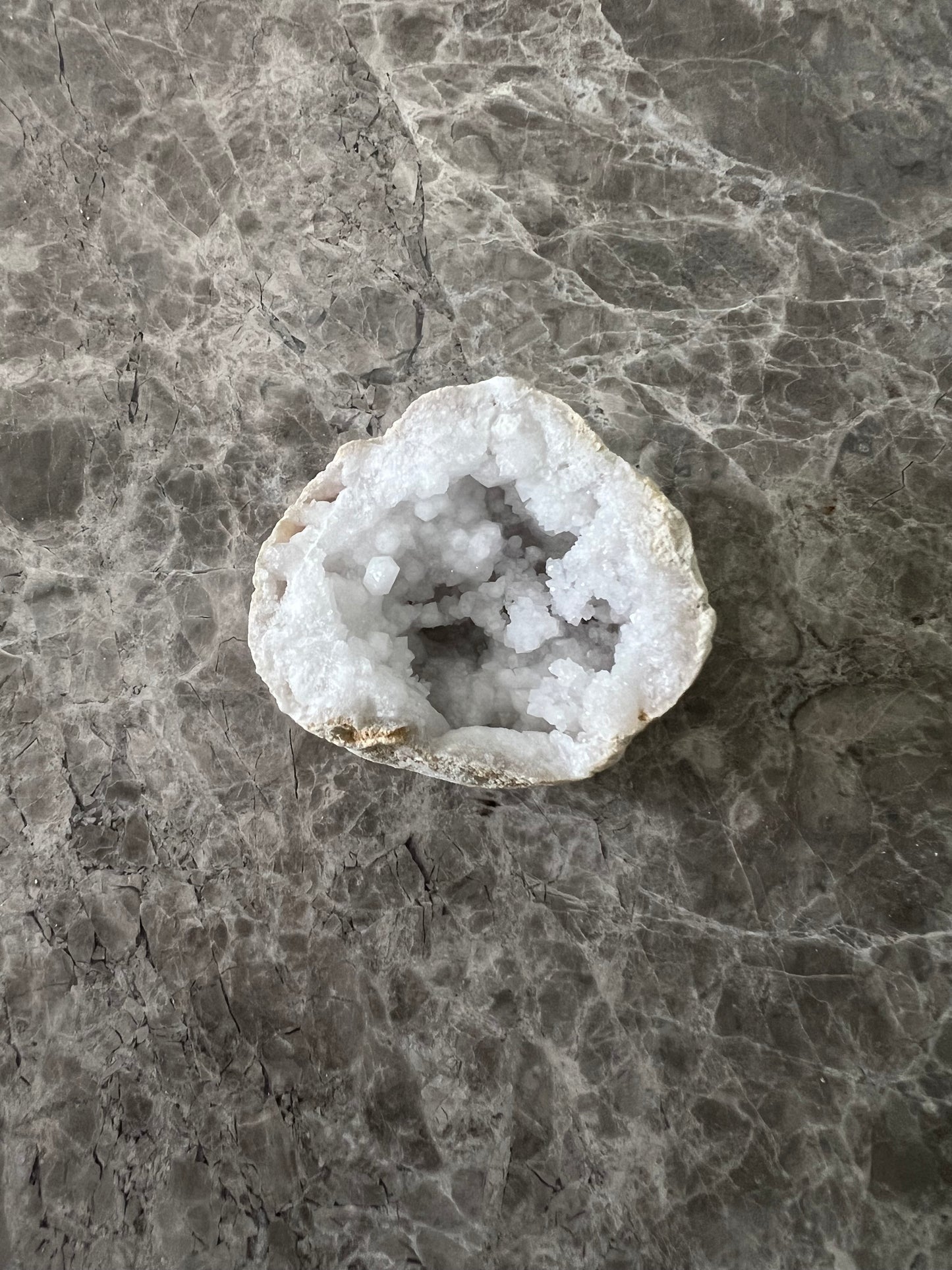 Quartz Geode Thunder Crystal Half