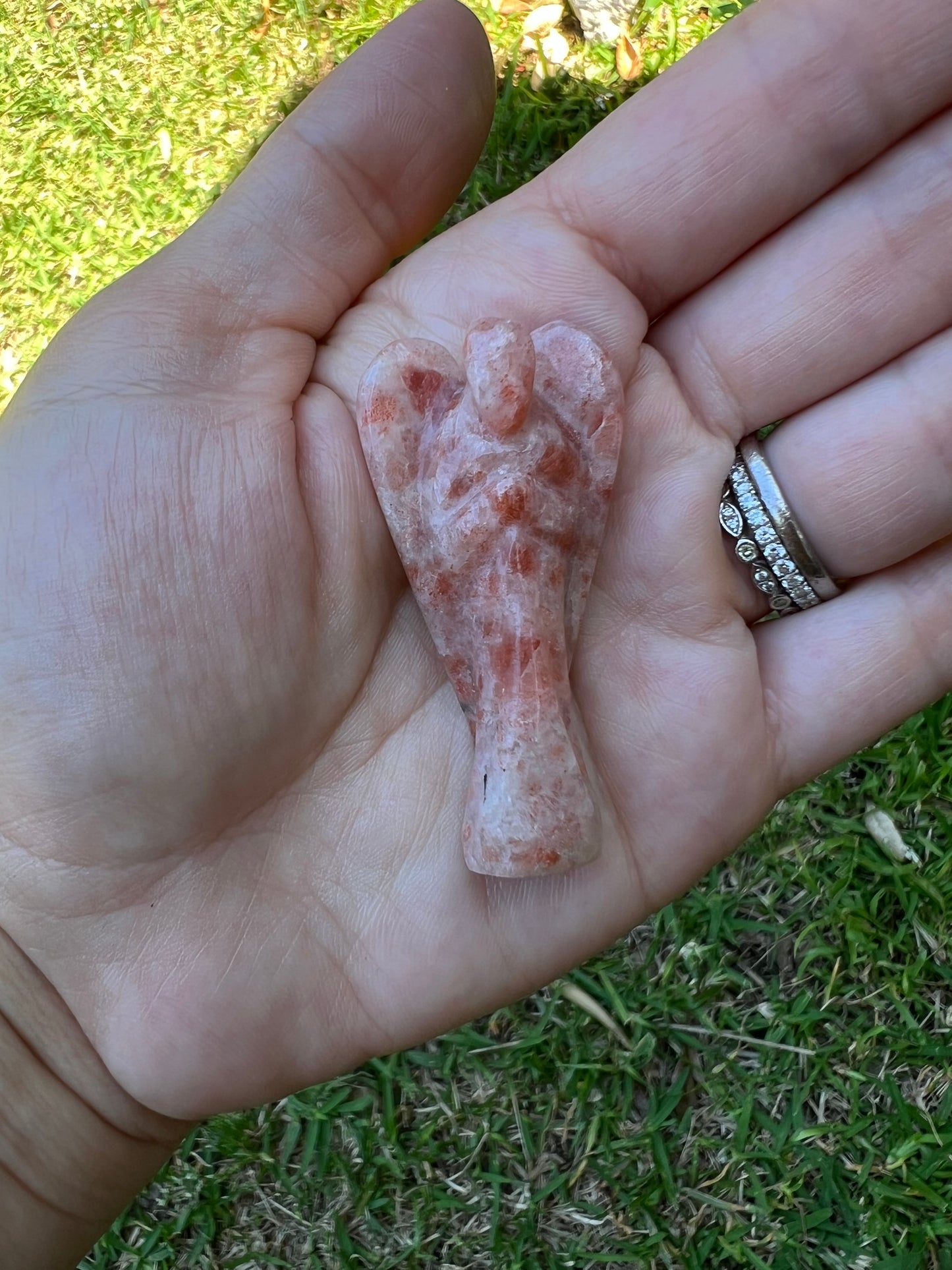 Sunstone Angel Crystal 5cm