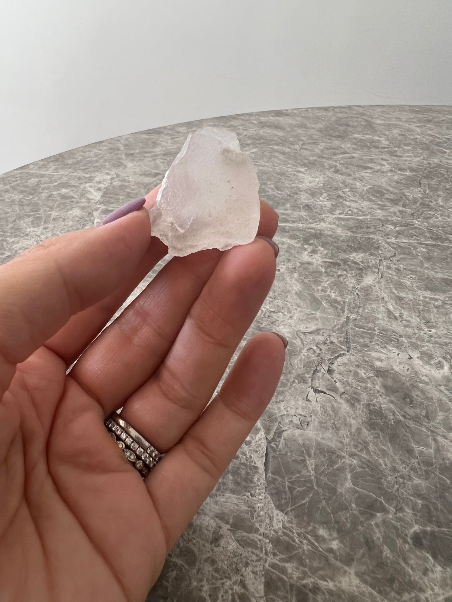 White Aragonite Raw
