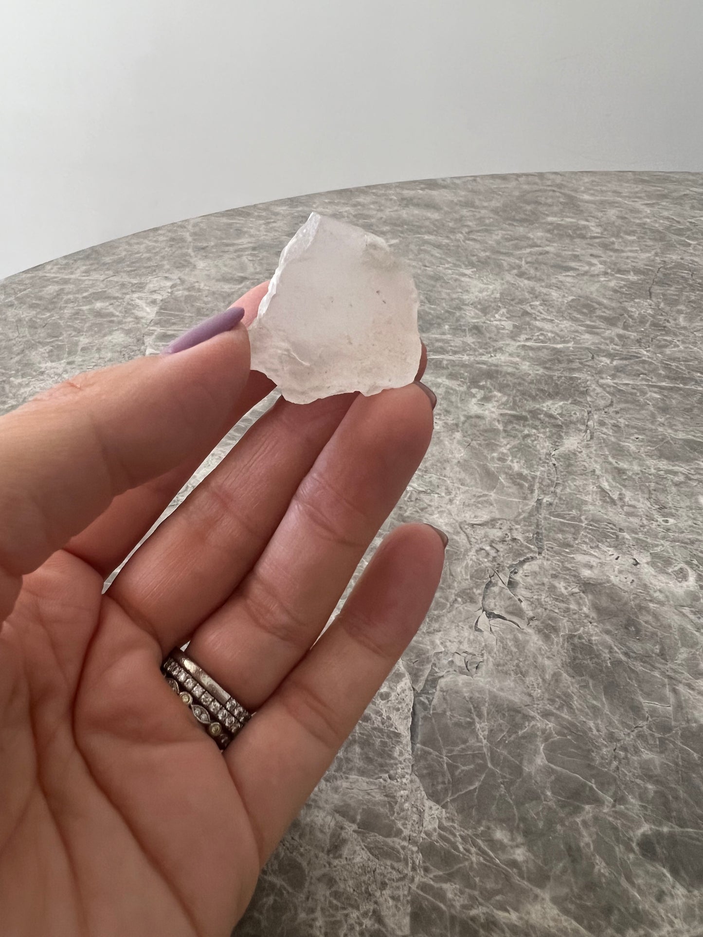 White Aragonite Raw