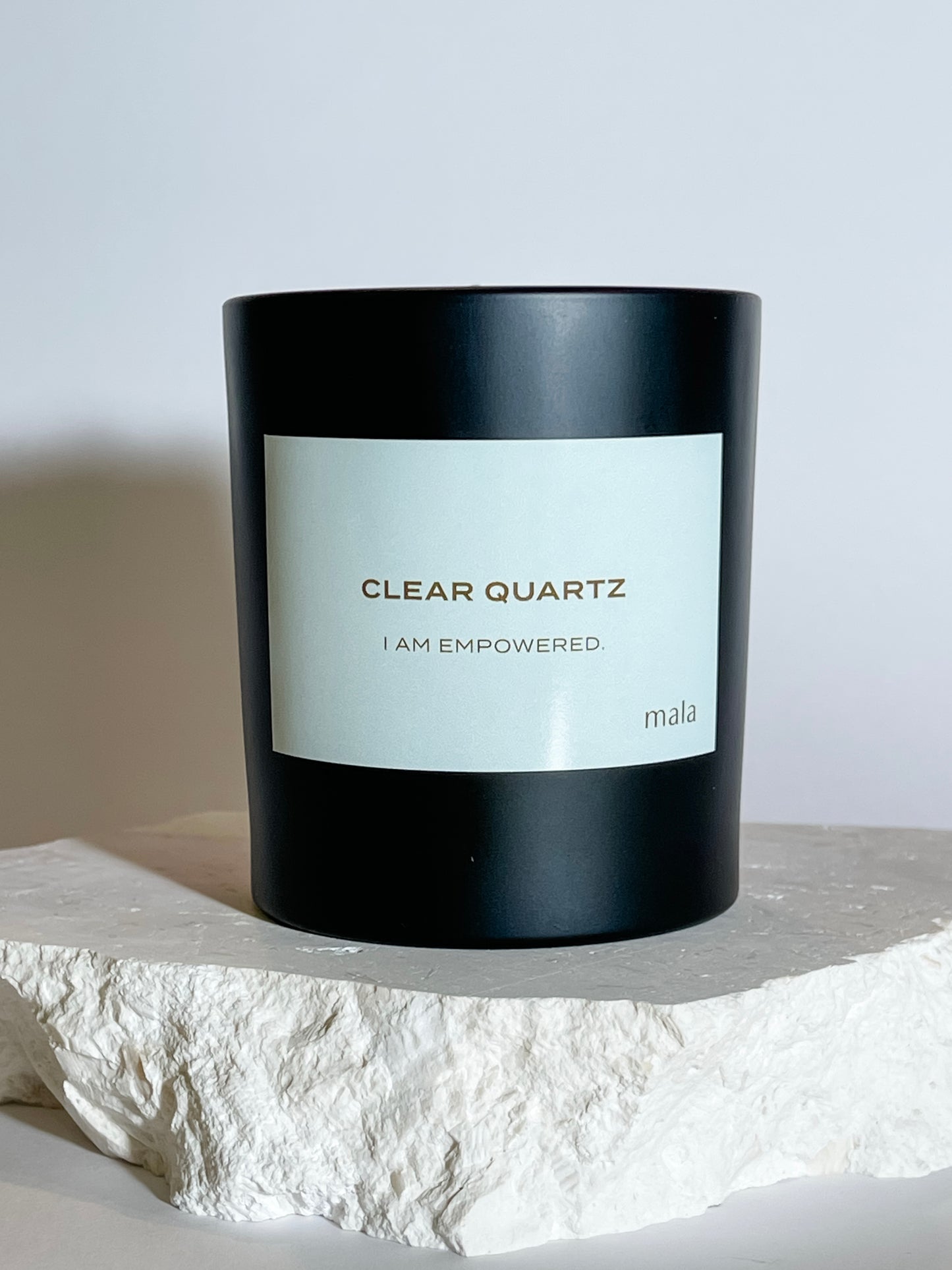 Clear Quartz Crystal Infused Candle 240g