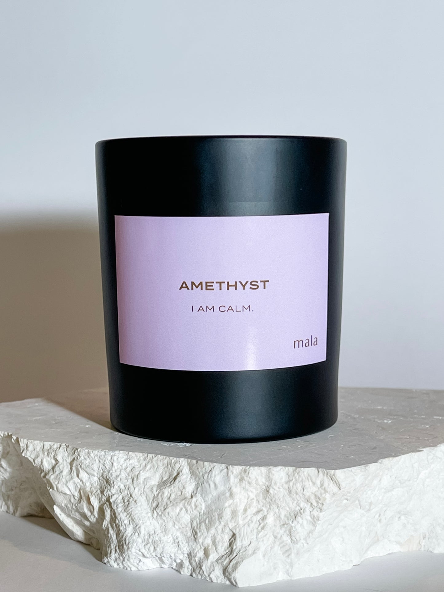 Amethyst Crystal Infused Candle 240g