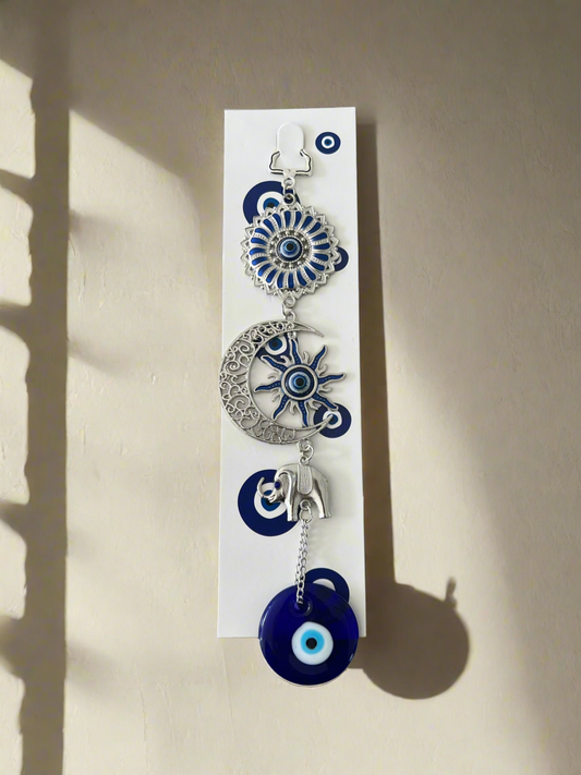 Moon Elephant Evil Eye Hanger